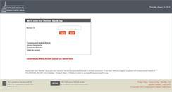 Desktop Screenshot of onlinebanking.congressionalfcu.org
